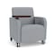 Lesro Siena Lounge Reception Guest Chair W/ Swivel Tablet, 27 in W 29.5 in L 32.5 in H SN1101 - alternate 1